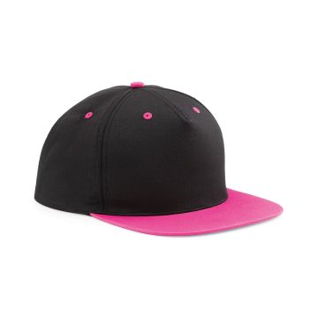 5-panel contrast snapback - Black/Fuchsia - One size