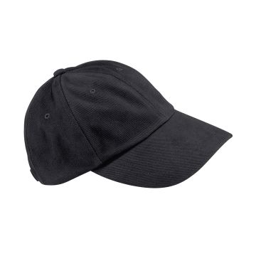 Low-profile heavy brushed cotton cap - Black - One size