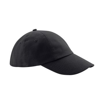 Low-profile heavy cotton drill cap - Black - One size