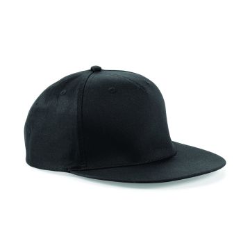 5-panel snapback rapper cap - Black - One size