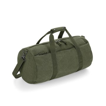 Vintage canvas barrel bag - Vintage Military Green - One size