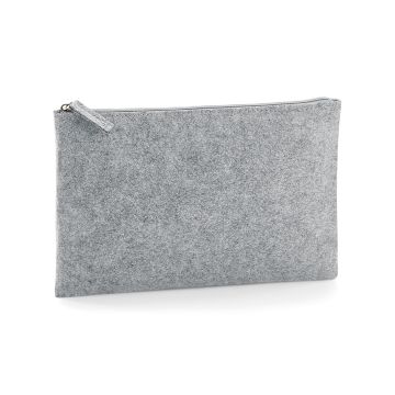 Felt accessory pouch - Grey Melange - One size