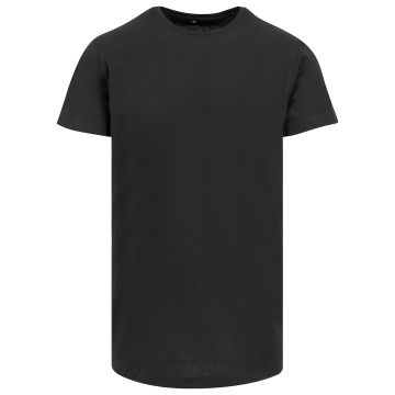 Shaped long tee - Black* - XS