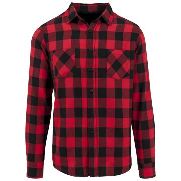Checked flannel shirt - Black/Red - S