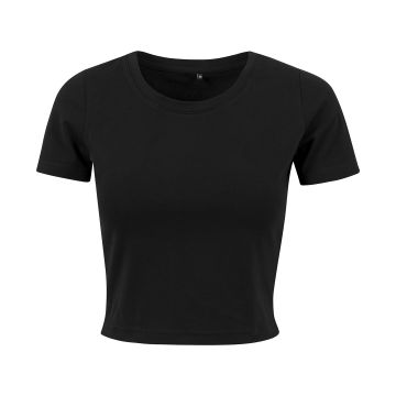 Women's cropped tee - Black - XS