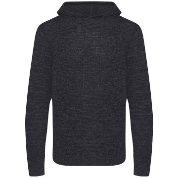 Iguazu regen knitted hoodie - Charcoal/Black - XS