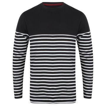 Long sleeve Breton striped T - Navy/White - XS