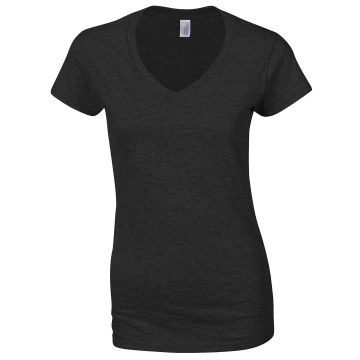 Softstyle™ women's v-neck t-shirt - Black - S