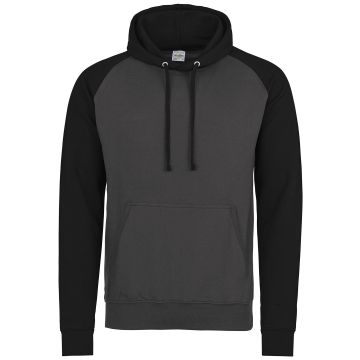 Baseball hoodie - Charcoal/Jet Black - M