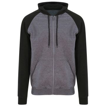 Baseball zoodie - Charcoal/Jet Black - S