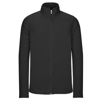 Full-zip microfleece jacket - Black - S