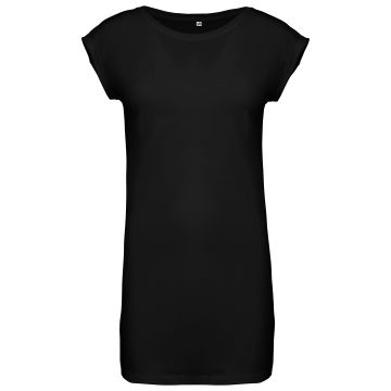 Ladies' long T-shirt - Black - S/M