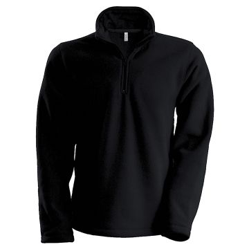 Enzo zip neck microfleece jacket - Black* - S