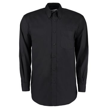 Corporate Oxford shirt long-sleeved (classic fit) - Black - 15