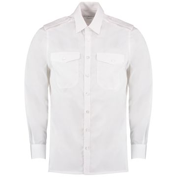 Pilot shirt long sleeved - White - 14.5