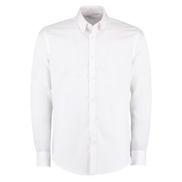 Slim fit non-iron Oxford twill shirt long-sleeved (slim fit) - White - 14