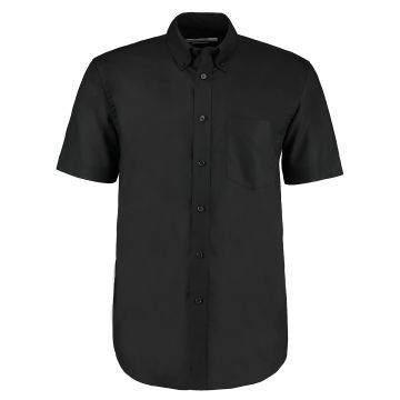 Workplace Oxford shirt short-sleeved (classic fit) - Black - 14.5
