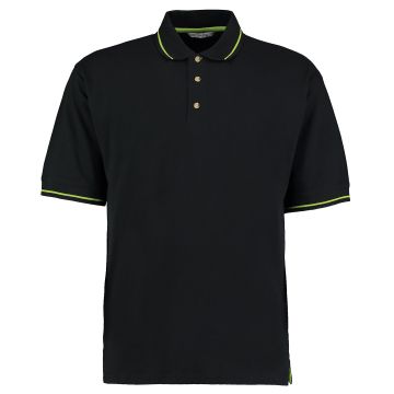 St Mellion polo (classic fit) - Black/Lime - XS