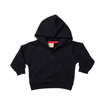 Toddler hooded sweatshirt with kangaroo pocket - Black - 6/12 Months