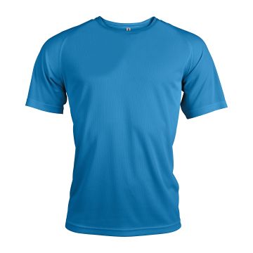 Men's short-sleeved sports T-shirt - Aqua - S