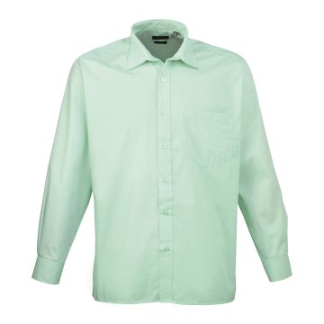 Long sleeve poplin shirt - Aqua - 14.5