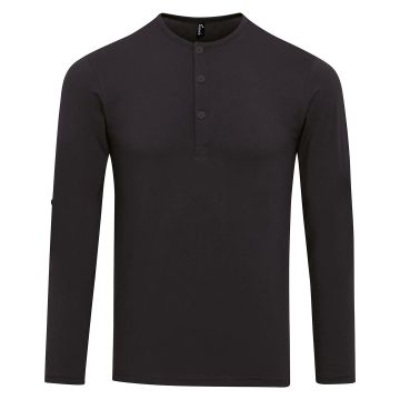 Long John roll-sleeve tee - Black - XS