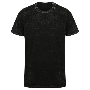 Unisex washed band T - Washed Black - XXS