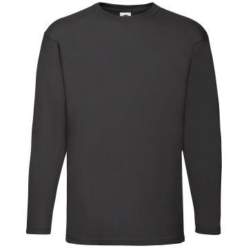 Valueweight long sleeve T - Black* - S