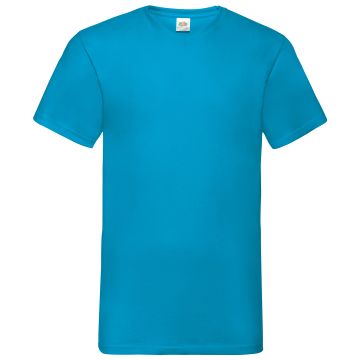 Valueweight v-neck T - Azure Blue - S