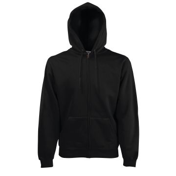Premium 70/30 hooded sweatshirt jacket - Black* - S