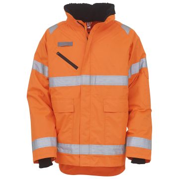 Hi-vis Fontaine storm jacket (HVP309) - Orange - S