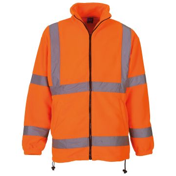 Hi-vis heavyweight fleece jacket (HVK08) - Orange - S