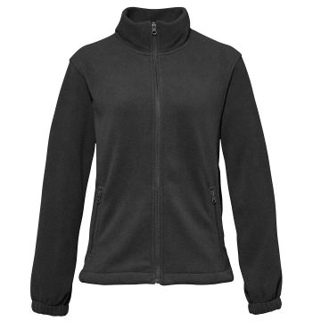 Women's full-zip fleece - Black*† - S