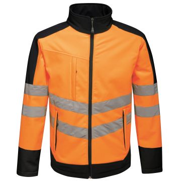 High-vis pro softshell - Orange/Navy - M