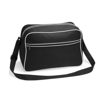 Retro shoulder bag - Black/White - One size