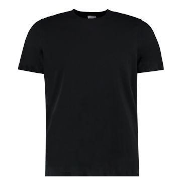 Cotton tee (fashion fit) - Black - XS