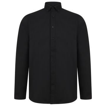 Modern long sleeve Oxford shirt - Black - S