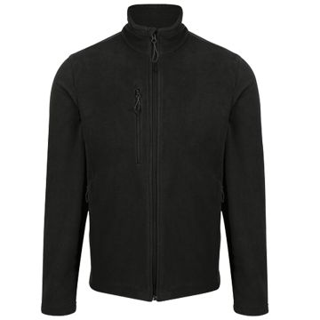 Honestly Made recycled full-zip fleece - Black - S