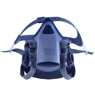 3M 7502 MED SILICONE HALF MASK-Blue