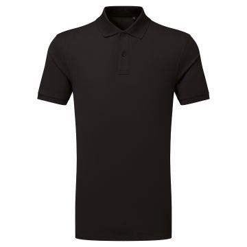 Cationic recycled polyester polo  - Black - S