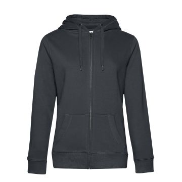 B&C Queen zipped hooded - Asphalt* - XS