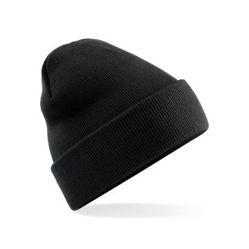 Polylana® original cuffed beanie - Black - One size