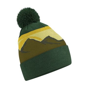 Mountain peaks pom pom beanie - Alpine Peaks - One size