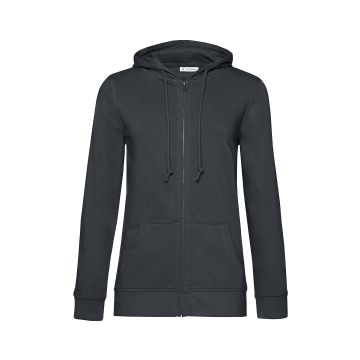 B&C Inspire Zipped Hood /women - Asphalt - XS