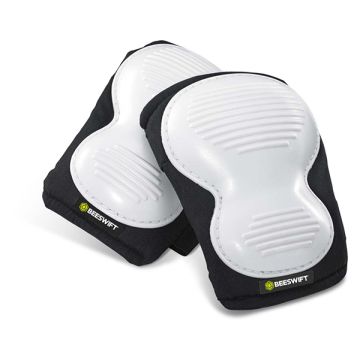 B-BRAND POLY RIDGED KNEE PAD - White / Black