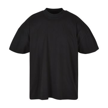 Oversized mock neck tee - Black - XS