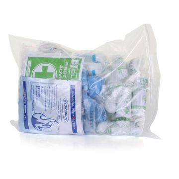 CLICK MEDICAL 50 PERSON TRADER FIRST AID REFILL - Clear