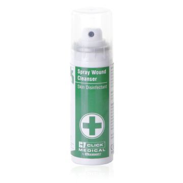 CLICK MEDICAL 70ML WOUND CLEANSER SKIN DISINFECTANT - White