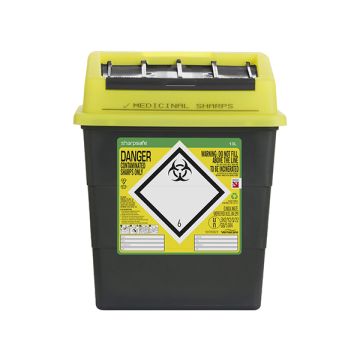 SHARP SAFE SHARPS BIN 13LTR - Yellow