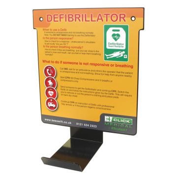 DEFIBRILLATOR WALL HANGER - Black